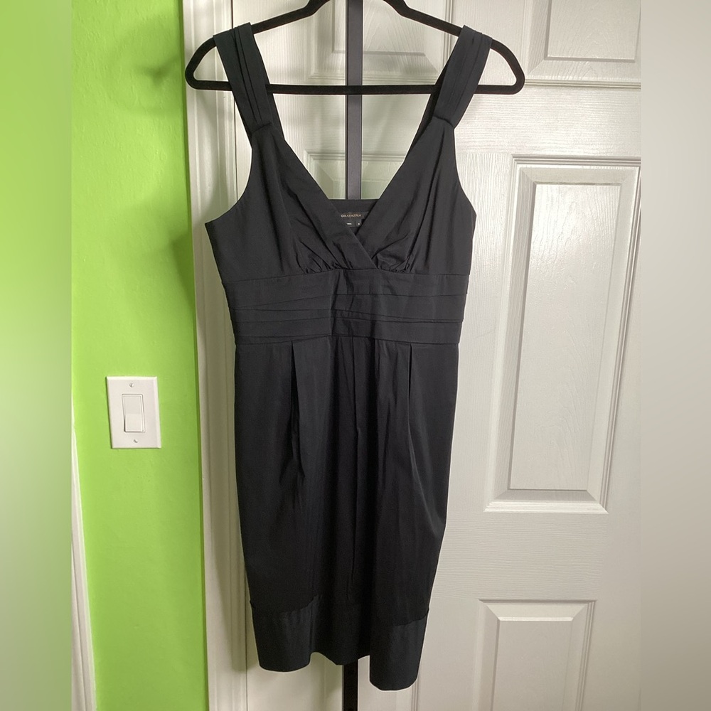 SALE - BCBGMaxazria Black Pleated Dress, size 6